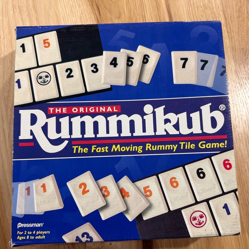 Rummikub Pressman The Original Rummy Tile Game 1998 VINTAGE Blue Box Complete